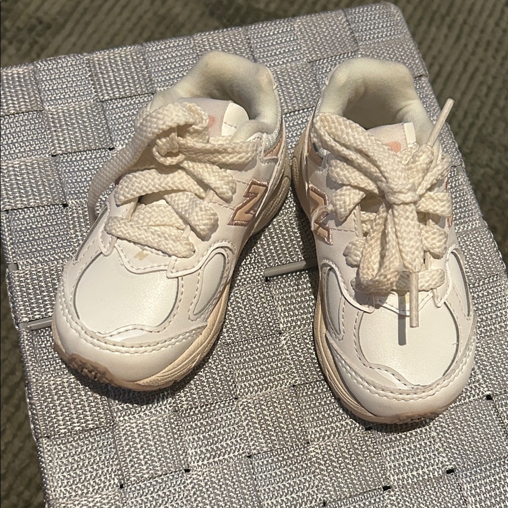 New Balance Kids Cream Sneakers